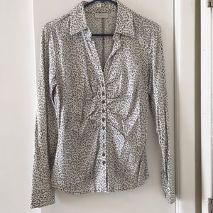 Leopard button down